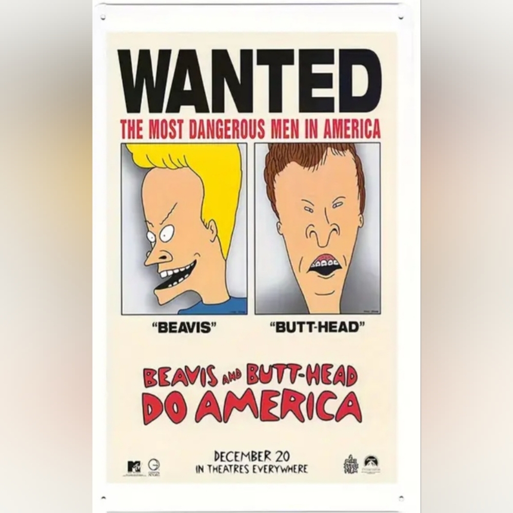 Beavis & Butt head Tin Sign